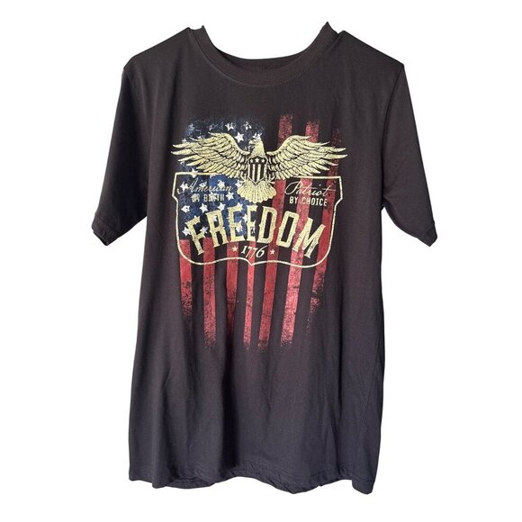 Home of the Brave Patriot Black Shirt - Picture 1 of 5